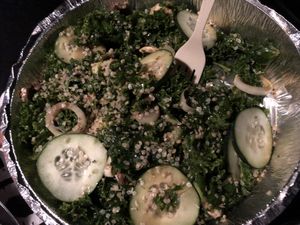 Spicy kale salad at OC - Organic Artisan Eatery & Juice Bar in Massapequa