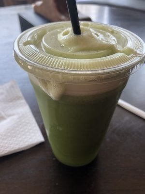 Apple cucumber juice  at OC - Organic Artisan Eatery & Juice Bar in Massapequa