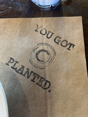 Place mat   at OC - Organic Artisan Eatery & Juice Bar in Massapequa