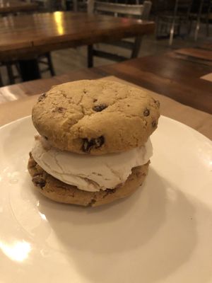 Salted caramel ice cream in sandwich   at OC - Organic Artisan Eatery & Juice Bar in Massapequa