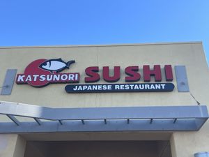 Sign  at Katsunori Sushi in Hesperia