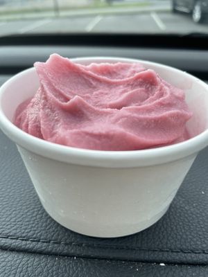 Raspberry Dole Whip  at Pokemoto in Groton