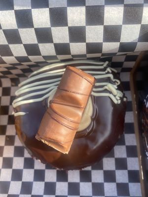 Bueno doughnut (not vegan)  at Hideout Coffee Co in Portsmouth