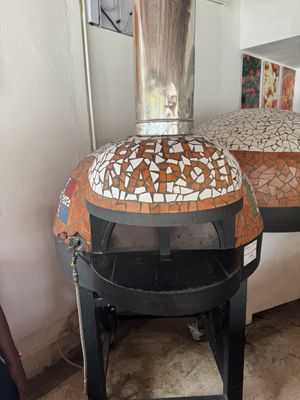 Wood burning brick ovens   at Bella Napoli in Punta Cana