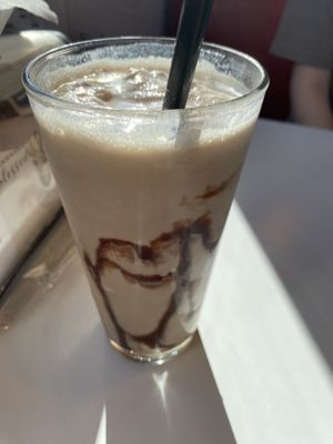 dairy free chocolate shake  at Twisted Burger Diner in Flint