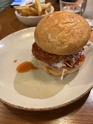 Vegan chicken burger   at The Sandwich Bar in Ubud