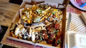 Asian Platter at Vegalution in Colchester