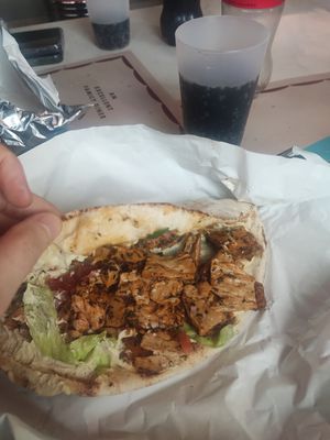 Vegan shwarma at Disneyland - Super Diner in Chessy