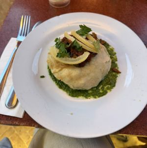 Vegan Bastilla  at Cafe Clock in Fes