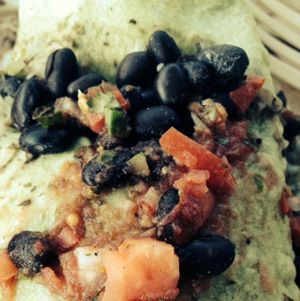 vegan burrito at Radial Cafe in Atlanta