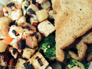 vegan hash at Radial Cafe in Atlanta