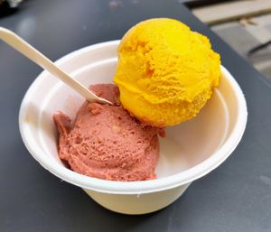 Fig + Mango (both vegan) at REŸS Glaces Eternelles in Paris