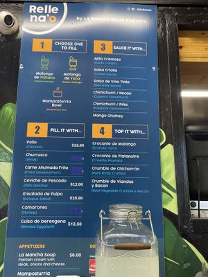 Menu  at Rellena'o - Kiosko #40 in Luquillo