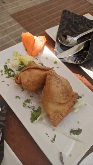 Samosas at King of Curries in Benalmadena