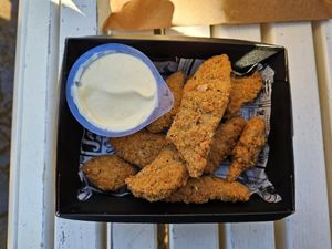 Vegan nuggets at LIT Reidi tee in Tallinn