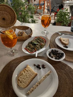 Aubergine salad dip  at Pelagos in Crete