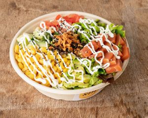 Vegan tuna bowl  at SinSin in Ghent