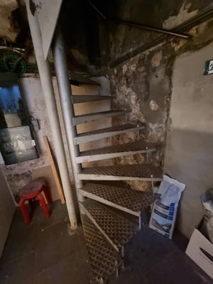 Stairs to toilet, very dangerous!! (Will be replaced was said) at SinSin in Ghent