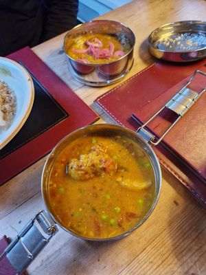 Aloo Gobi Mutter at The Spicy Mare in Lynton