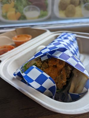 Falafel wrap at The Bite in San Francisco