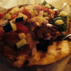 falafel samich at Urban Cannibals Bodega and Bites in Atlanta