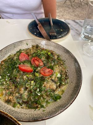 Brown rice dish vegan at Afrálato in Kalamata