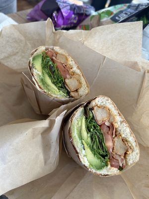 Vegan club sandwich  at Sunset Subs in San Francisco