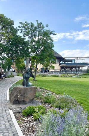 That building is the restaurant and its terrace on the echo hill  at Echo in Veszprem