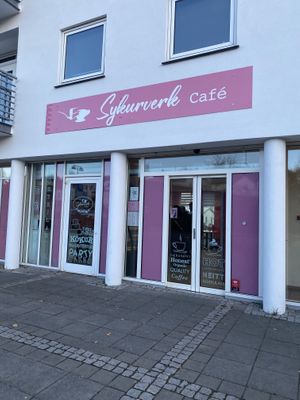 Storefront   at Sykurverk Café in Akureyri