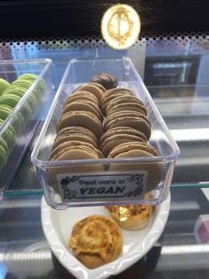 Delicious macaroons   at Sykurverk Café in Akureyri