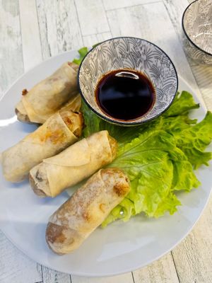 Vegetable spring rolls at Dim Sum in Frejus