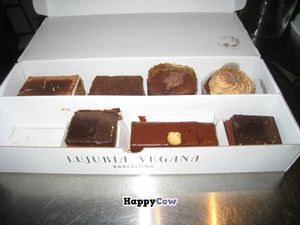 These vegan cakes were divine! at Pasteleria La Estrella Cake Shop in Barcelona