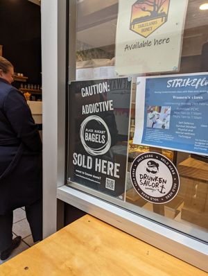 Black market bagels at Laneway Cafe in Armidale