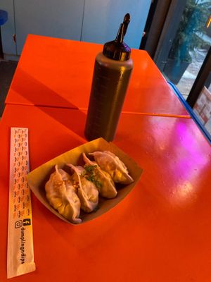Vegan dumplings at Dumpling N' Dips in New York City