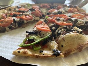   at Red's Pizzeria in Eureka Springs