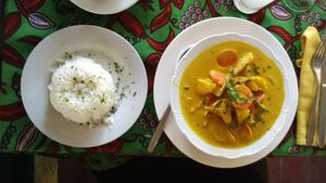 Veggie Curry at Institut Francais Leopold Sedar Senghor in Dakar