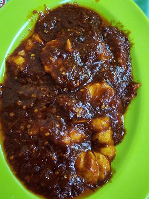 Udang balado at Berkah Vegetarian in Jakarta