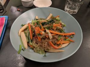 Glass noodles stir fried (A+) at Madame Hà in Con Dao