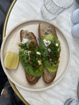avocado toast (vegan&gf)  at Matilda in Mont Albert North