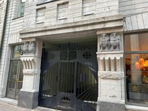 Outside at Nok Nok in Tallinn