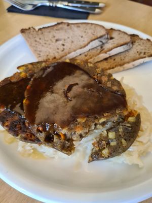 Saumagen - war jetzt nicht so meins... at Weinstube Eulenspiegel in Speyer