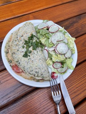 Asparagus pancake   at Weinstube Eulenspiegel in Speyer