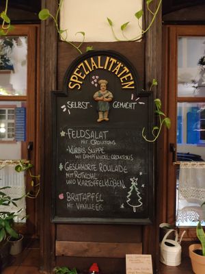 Christmas menu at Weinstube Eulenspiegel in Speyer