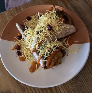 Cauliflower roti   at The Old Bookshop in Bristol