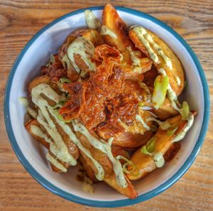 Loaded fries (8/10) at The Old Bookshop in Bristol