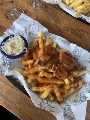 Currywurst   at The Old Bookshop in Bristol