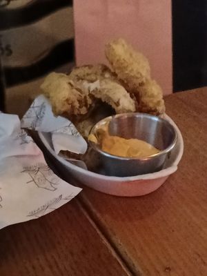 Oyster mushroom bites at The Old Bookshop in Bristol