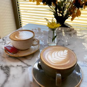 Oat milk lattes!   at The Coffee Lounge in Huddersfield