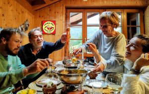 Dip it, Dunk it, Savour it, Swirl it!  at Fondue Villa & Garden in Unterseen