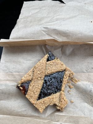 I forget the name and forgot to take a photo before but this is very yummy!  at Brauðgerðarhús Akureyrar in Akureyri